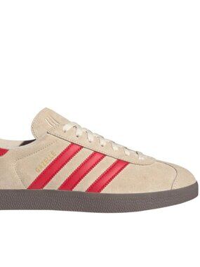 adidas Gazelle Indoor Lace Up Mens Beige Sneakers Casual Shoes JH5393
